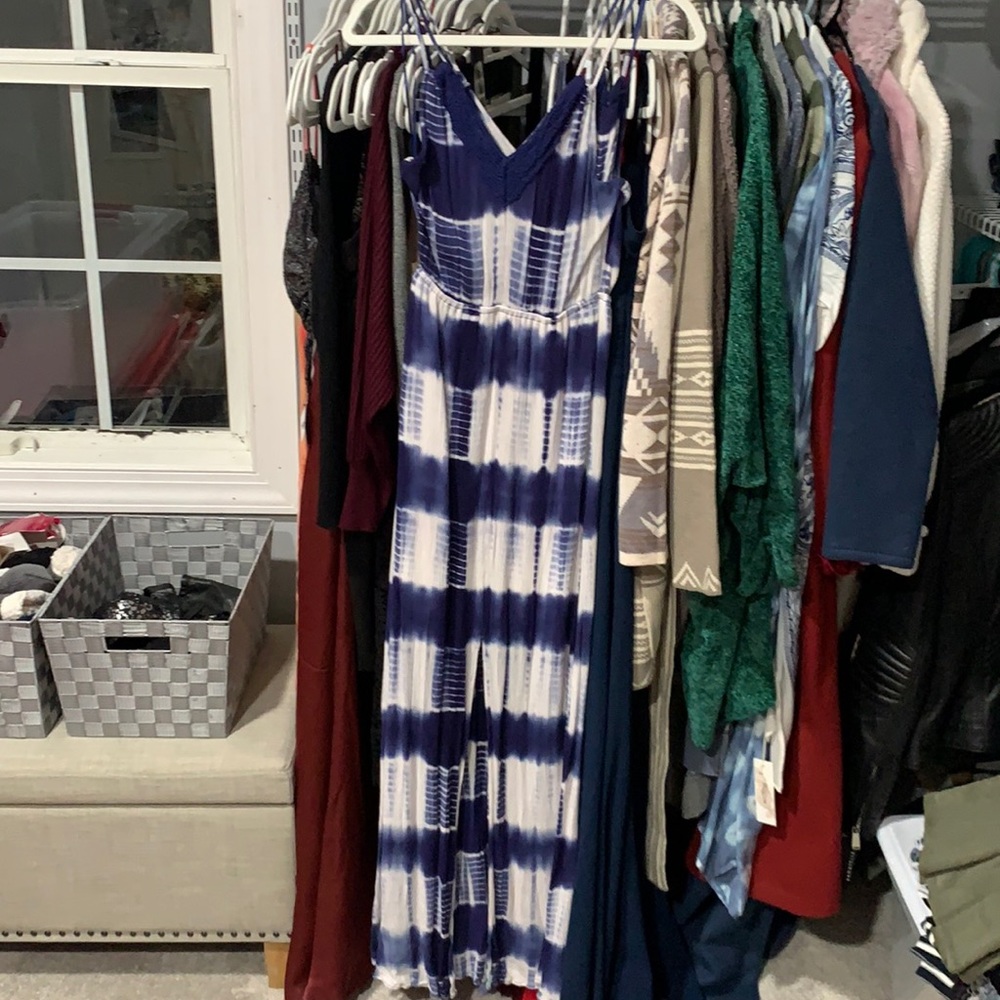 Blue maxi dress